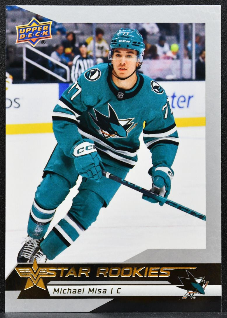 2025-26 Upper Deck NHL Star Rookies Box Set Michael Misa 13 Sharks RC 6135