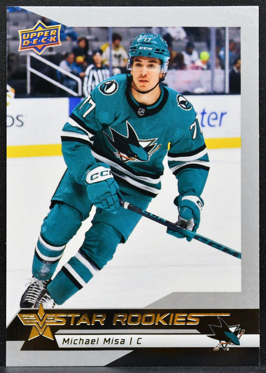 2025-26 Upper Deck NHL Star Rookies Box Set Michael Misa 13 Sharks RC 6135