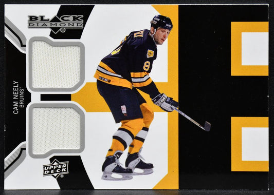 2013-14 UD Black Diamond Double Jerseys Cam Neely BEES-CN Boston Bruins Jersey 3729