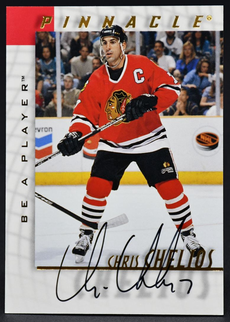 1997-98 Pinnacle Be a Player Chris Chelios 11 Auto