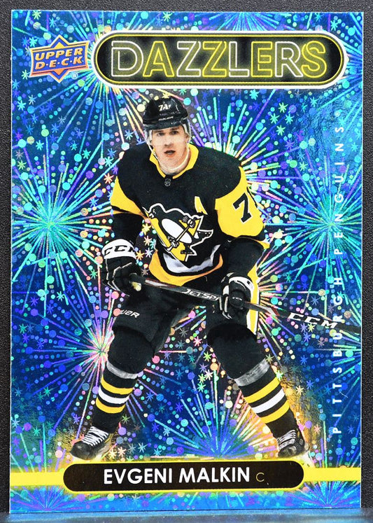 2021-22 Upper Deck Series 2 Dazzlers Blue Evgeni Malkin DZ-86 Penguins 0085
