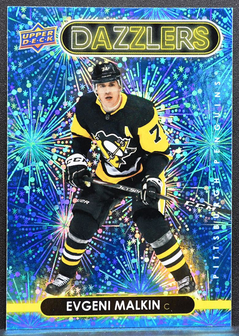 2021-22 Upper Deck Series 2 Dazzlers Blue Evgeni Malkin DZ-86 Penguins 0085