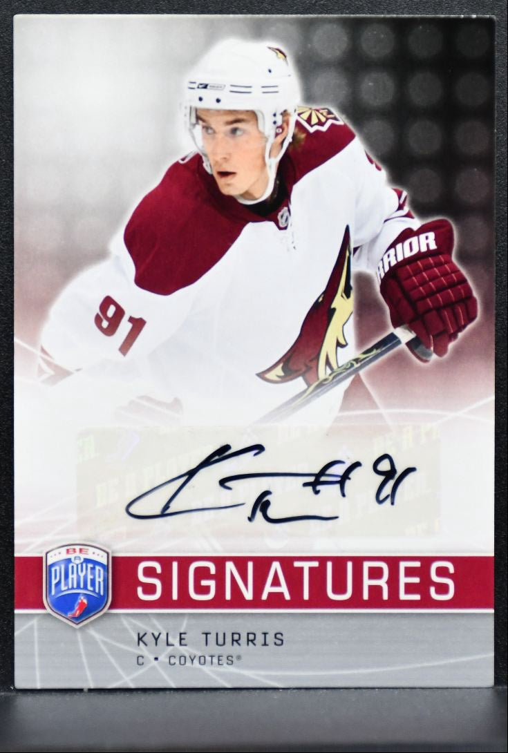 2008-09 Upper Deck Be a Player Signatures Kyle Turris Phoenix Coyotes Auto 0116