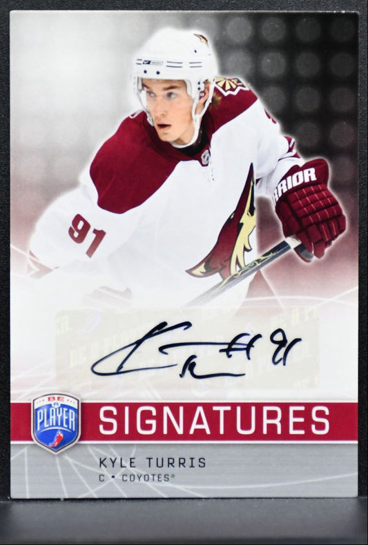 2008-09 Upper Deck Be a Player Signatures Kyle Turris Phoenix Coyotes Auto 0116