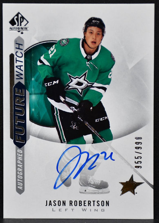 2020-21 SP Authentic Future Watch Auto Jason Robertson 170 RC Auto 955/999 1111