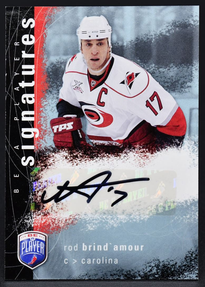 2007-08 UD Be a Player Rod Brind'Amour S-RB Auto