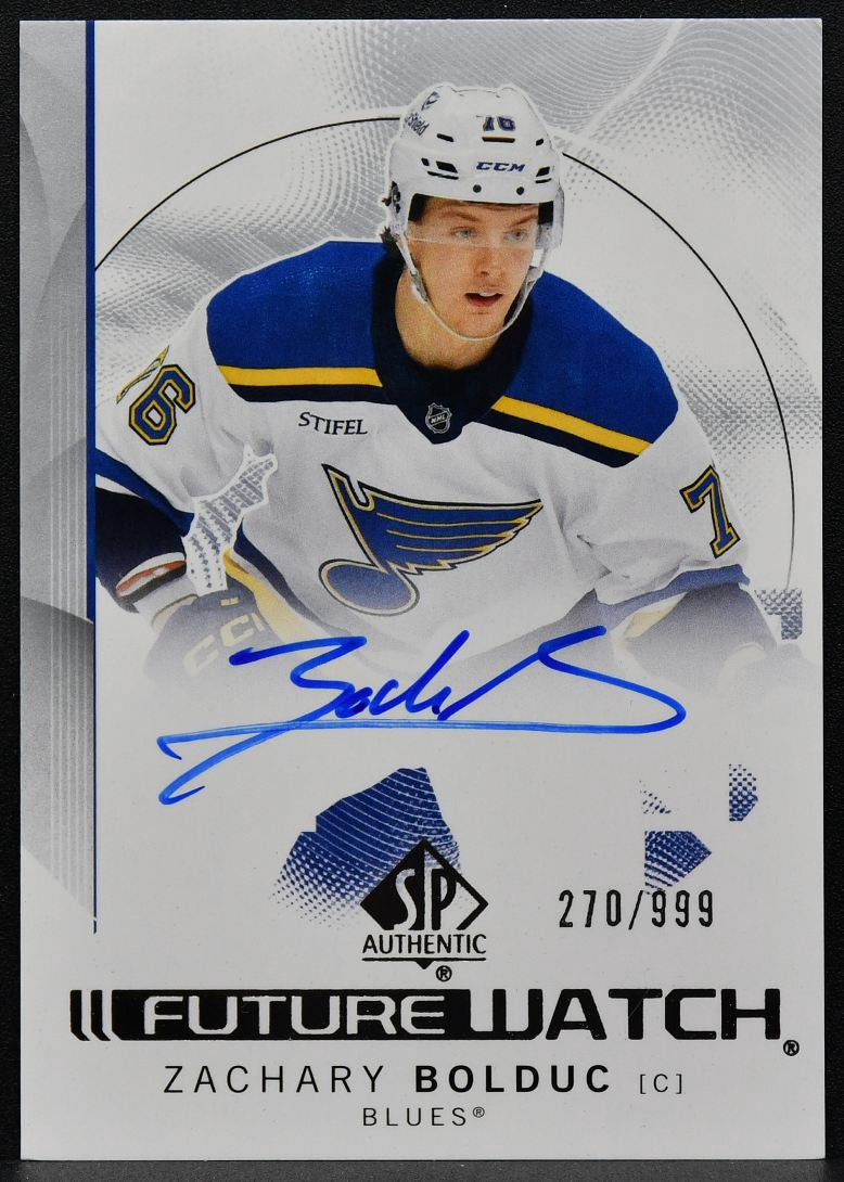 2024-25 SP Authentic Future Watch Auto Zachary Bolduc 105 RC Auto 270/999 6247