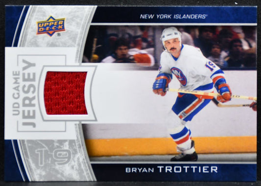 2013-14 Upper Deck Series 1 UD Game Jersey Bryan Trottier Islanders Jersey 4514