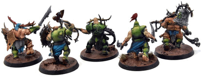 MAGGOTKIN OF NURGLE 5 Putrid Blightkings #1 WELL PAINTED Sigmar