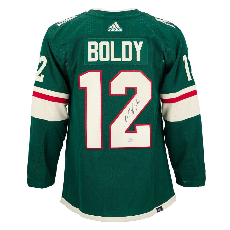 Matt Boldy Minnesota Wild Autographed Fanatics Premium Jersey