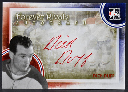 2012-13 In The Game Forever Rivals Autographs Dick Duff A-DD2 Auto
