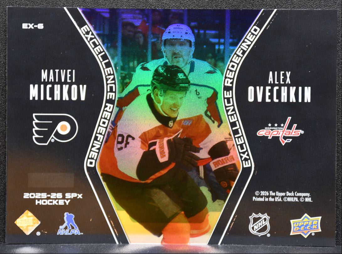 2025-26 SPx Excellence Redefined Ovechkin / Michkov Capitals / Flyers 0481