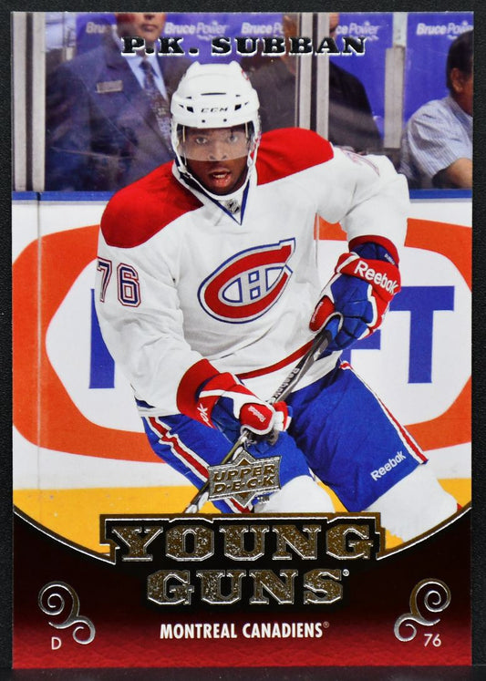 2010-11 Upper Deck Series 1 Young Guns P.K. Subban 231 Montreal Canadiens RC 5814