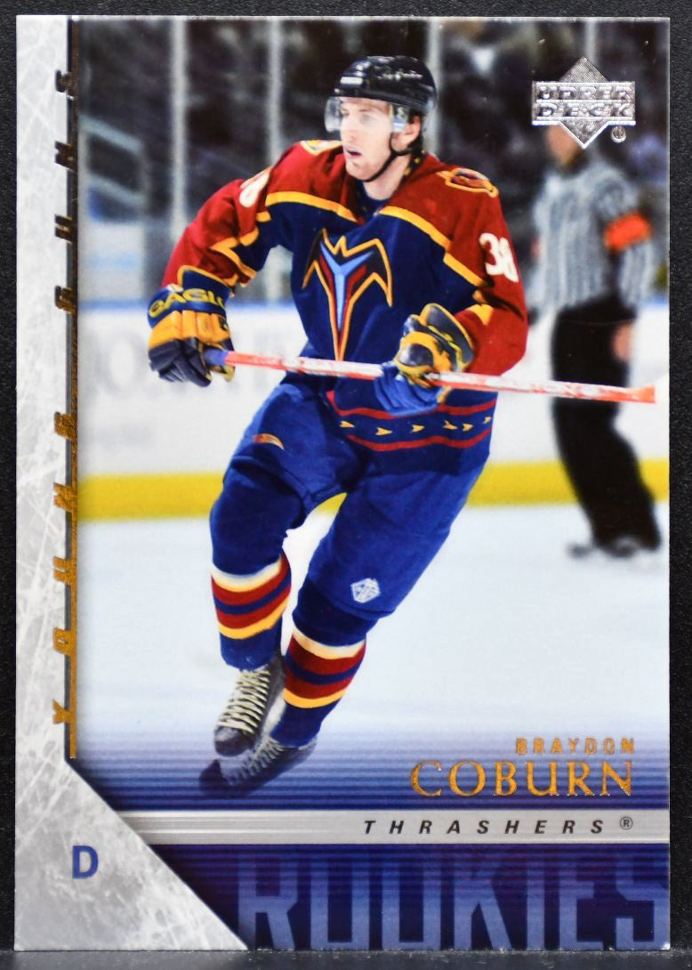 2005-06 Upper Deck Young Guns Braydon Coburn 233 Atlanta Thrashers RC 8314