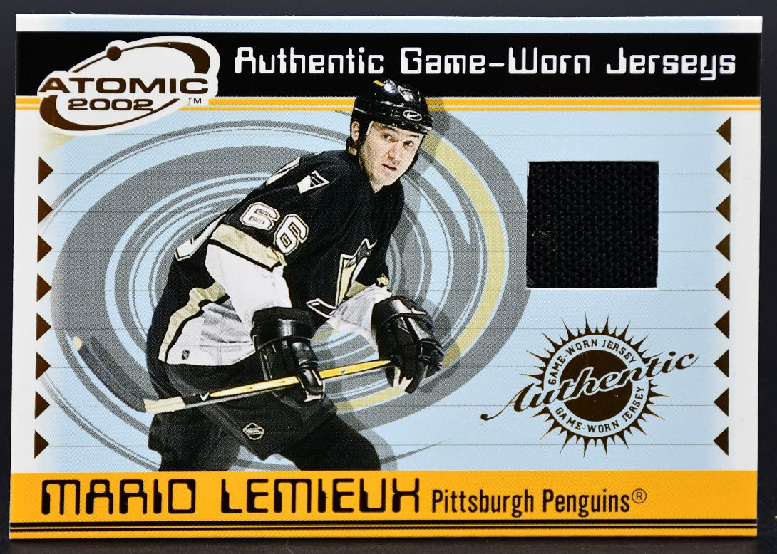Maillot authentique porté en match par Mario Lemieux (n° 45) lors de la saison 2001-2002 des Pacific Atomic