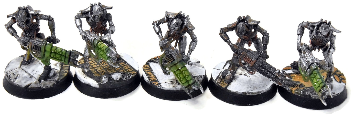 NECRONS 10 Necron Warriors #1 WELL PAINTED Warhammer 40K 4932