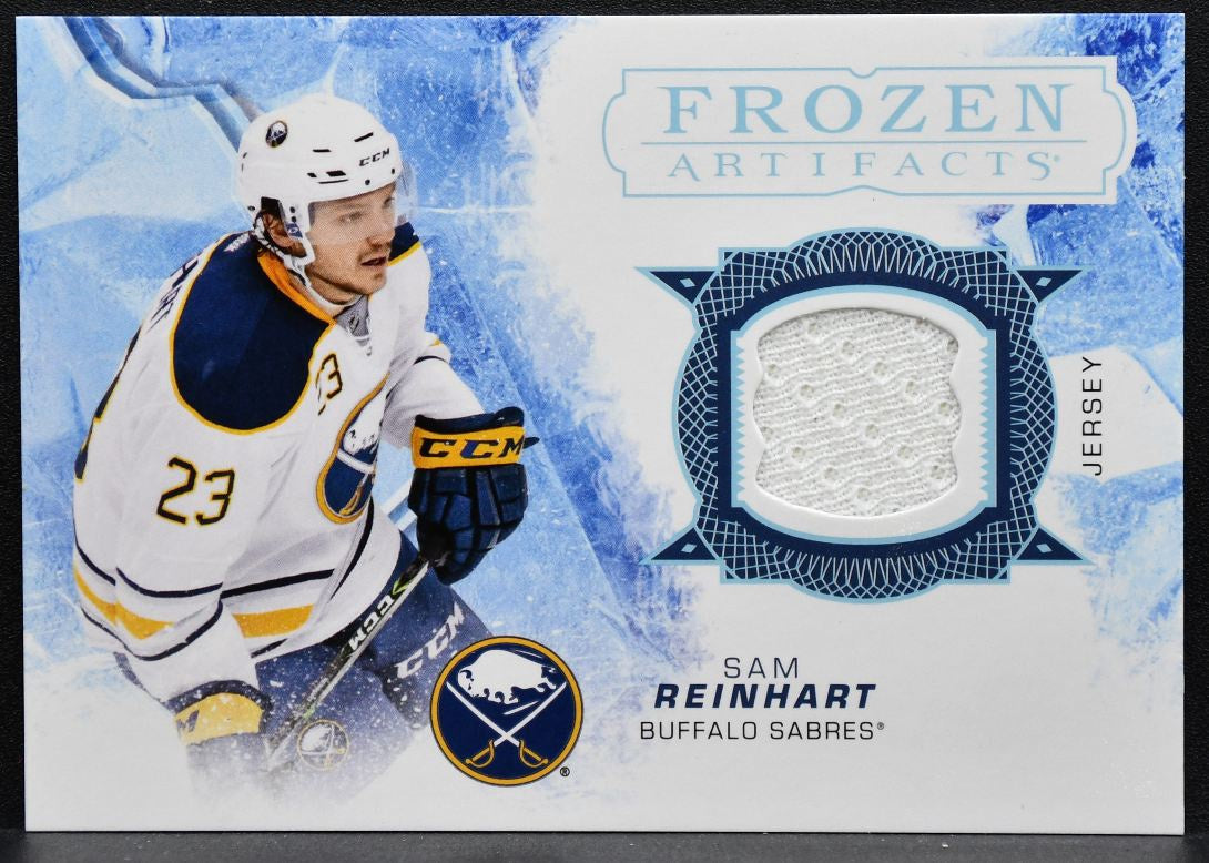 2017-18 Upper Deck Artifacts Frozen Sam Reinhart FA-SR Sabres Jersey 4718