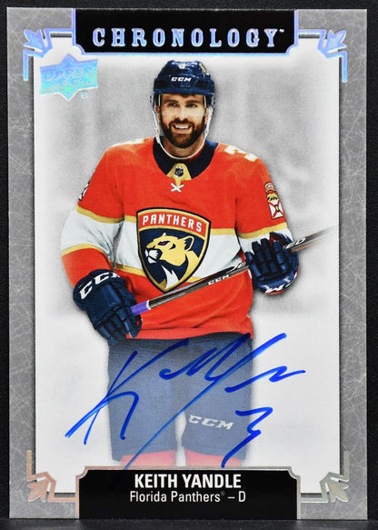 2019-20 UD Chronology Autos Keith Yandle FH-FL-KY Florida Panthers Auto