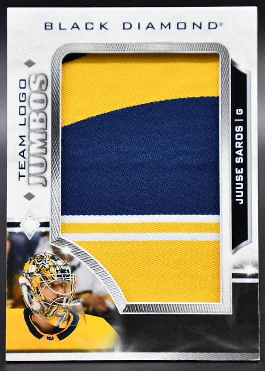 2023-24 UD Black Diamond Juuse Saros TL-JS Nashville Predators Patch