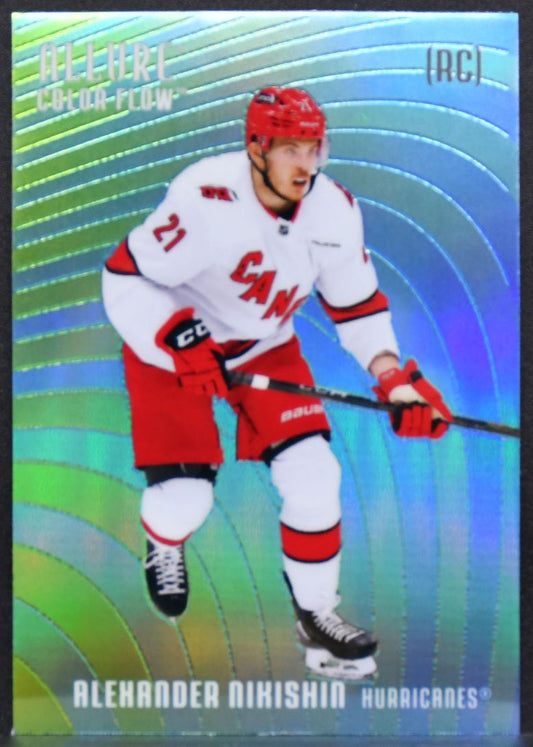2025-26 Upper Deck Allure Color Flow Green-Blue Alexander Nikishin CF-3 RC 7091