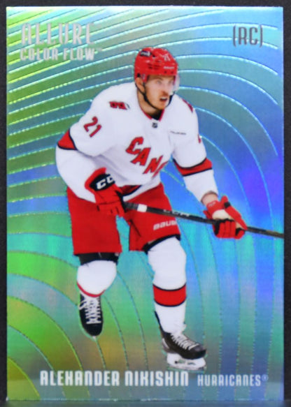 2025-26 Upper Deck Allure Color Flow Green-Blue Alexander Nikishin CF-3 RC 7091