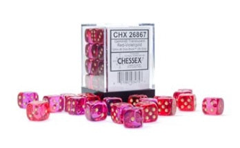 Gemini 36d6 Translucent Red-violet/gold 12mm