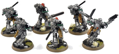 SPACE MARINES 6 Assault Intercessors #1 WELL PAINTED Warhammer 40K
