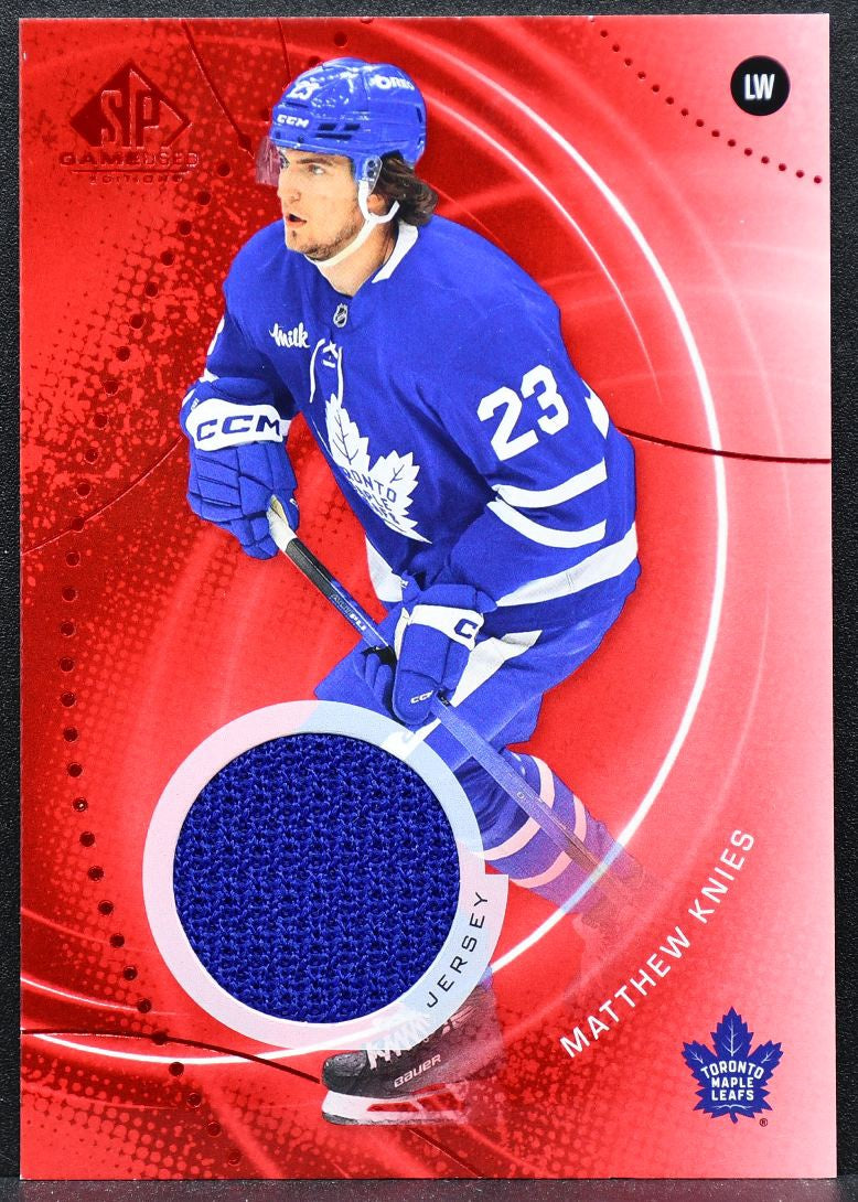 2025-26 SP Game Used Red Jersey Matthew Knies 176 Jersey 0138