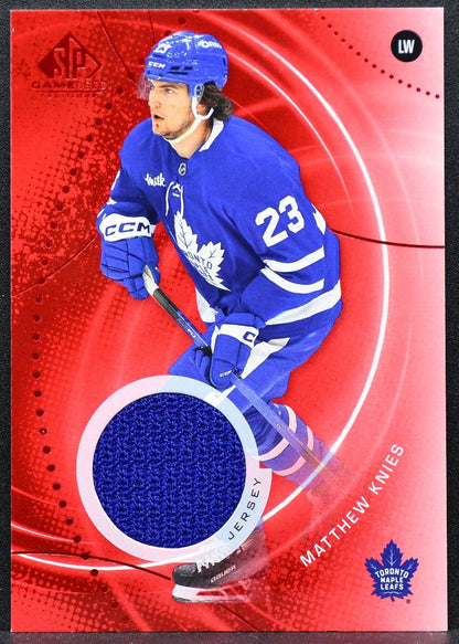 2025-26 SP Game Used Red Jersey Matthew Knies 176 Jersey 0138