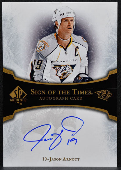 2007-08 SP Authentic Sign of the Times Jason Arnott ST-JA Predators Auto 9626