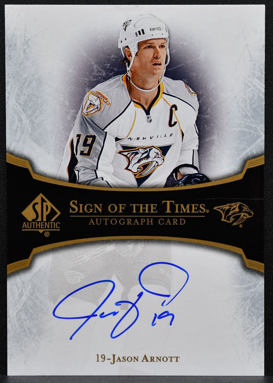 2007-08 SP Authentic Sign of the Times Jason Arnott ST-JA Predators Auto 9626