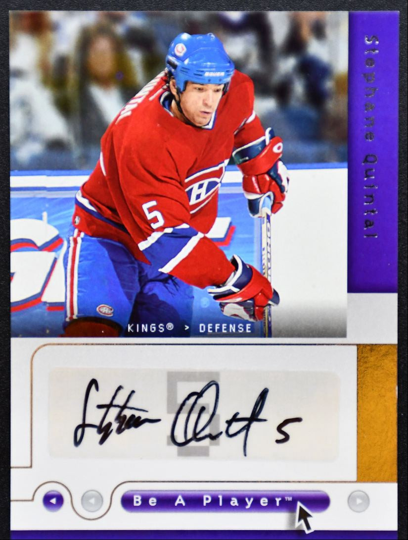 2005-06 Upper Deck Be a Player Signatures Stephane Quintal SQ Kings Auto 9311