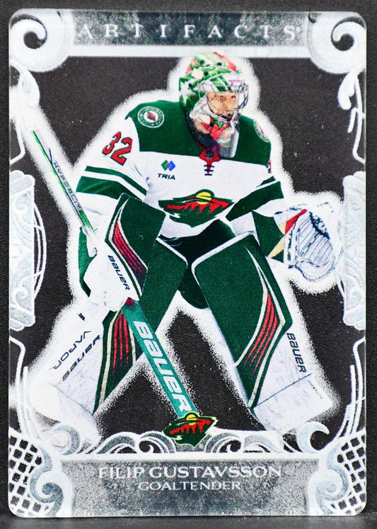 2024-25 UD Artifacts Plexi Filip Gustavsson 110 Minnesota Wild