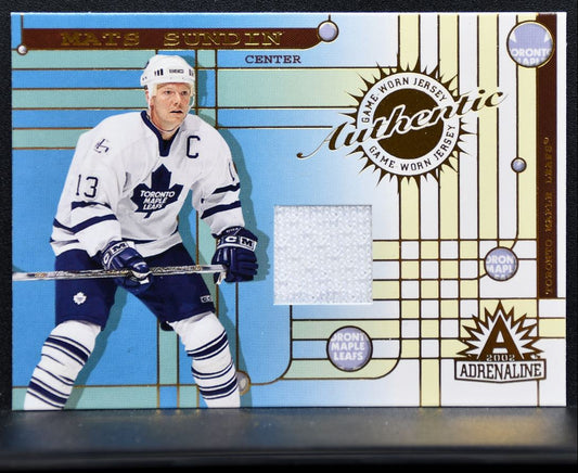 2001-02 Pacific Adrenaline Jersey Mats Sundin 47 Jersey 2463