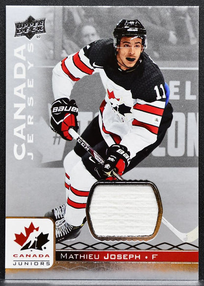 2017-18 UD Team Canada Juniors Jerseys Mathieu Joseph 11 Canada Jersey 4824