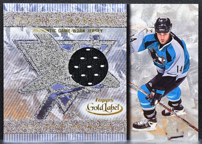 2000-01 Topps Gold Label Game-Worn Jerseys Patrick Marleau Sharks Jersey 2615