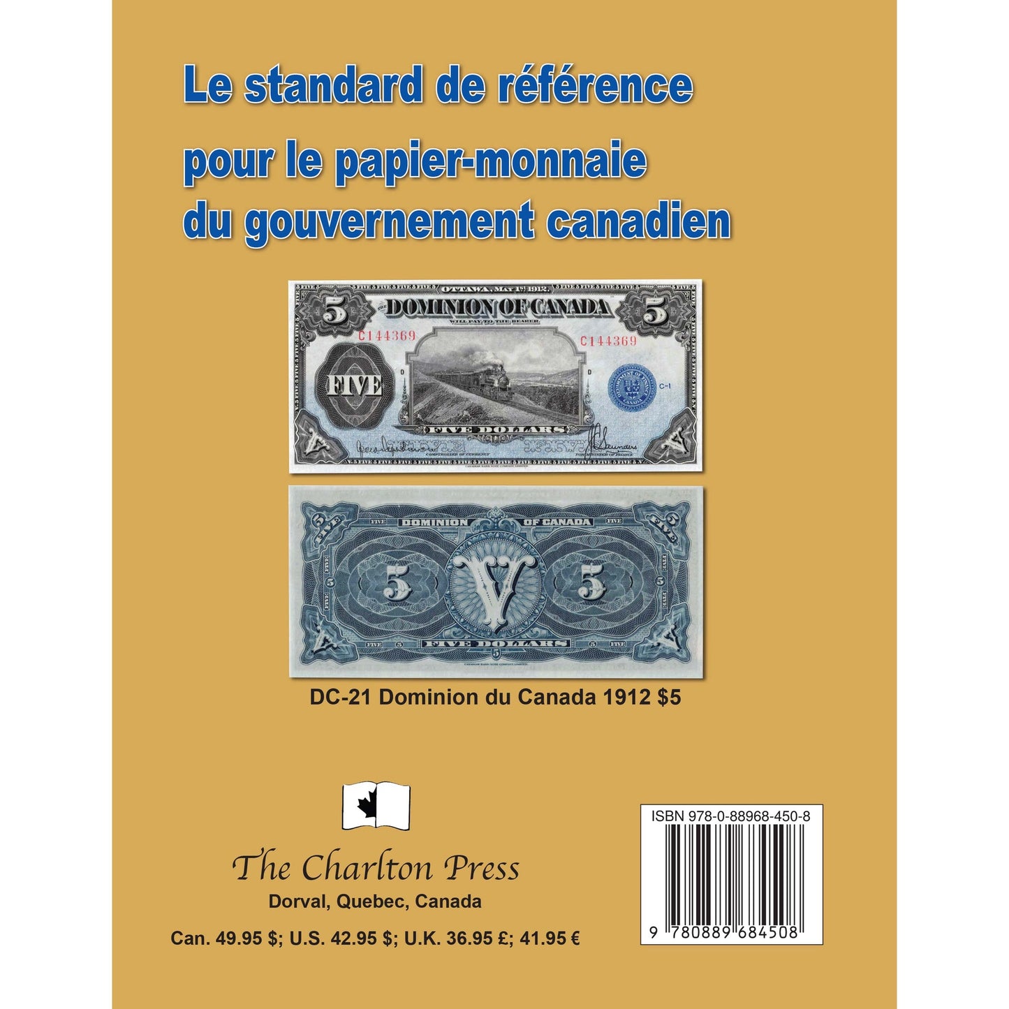 Catalogue Charlton Standard Papier-Monnaie GoUV. Canadien 36E Edition 2025 (FR)