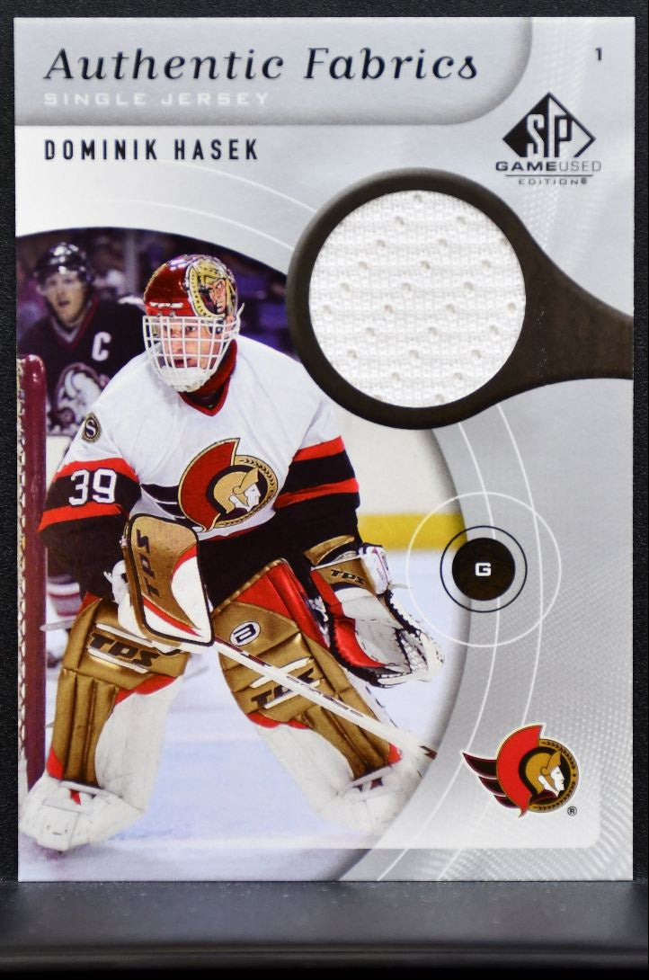 2005-06 SP Game Used Authentic Fabrics Dominik Hasek AF-HA Senators Jersey 7016