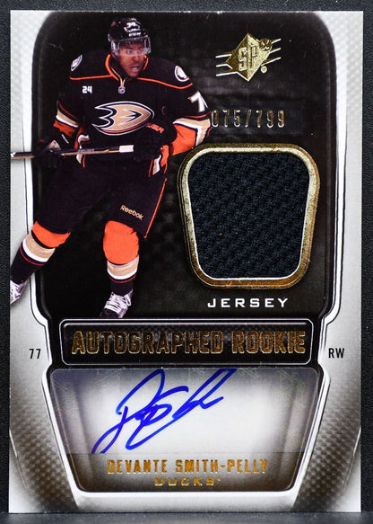2011-12 SPx Rookie Jersey Auto Devante Smith-Pelly RC Auto 075/799 9343
