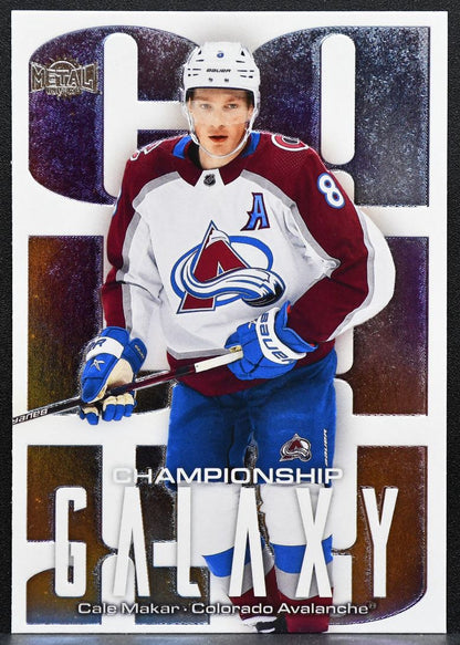 2025-26 SkyBox Metal Universe Championship Galaxy Cale Makar CG-5 Avalanche 9706