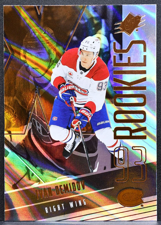 2025-26 SPx Rookies Bronze Ivan Demidov 139 Montreal Canadiens RC 0122