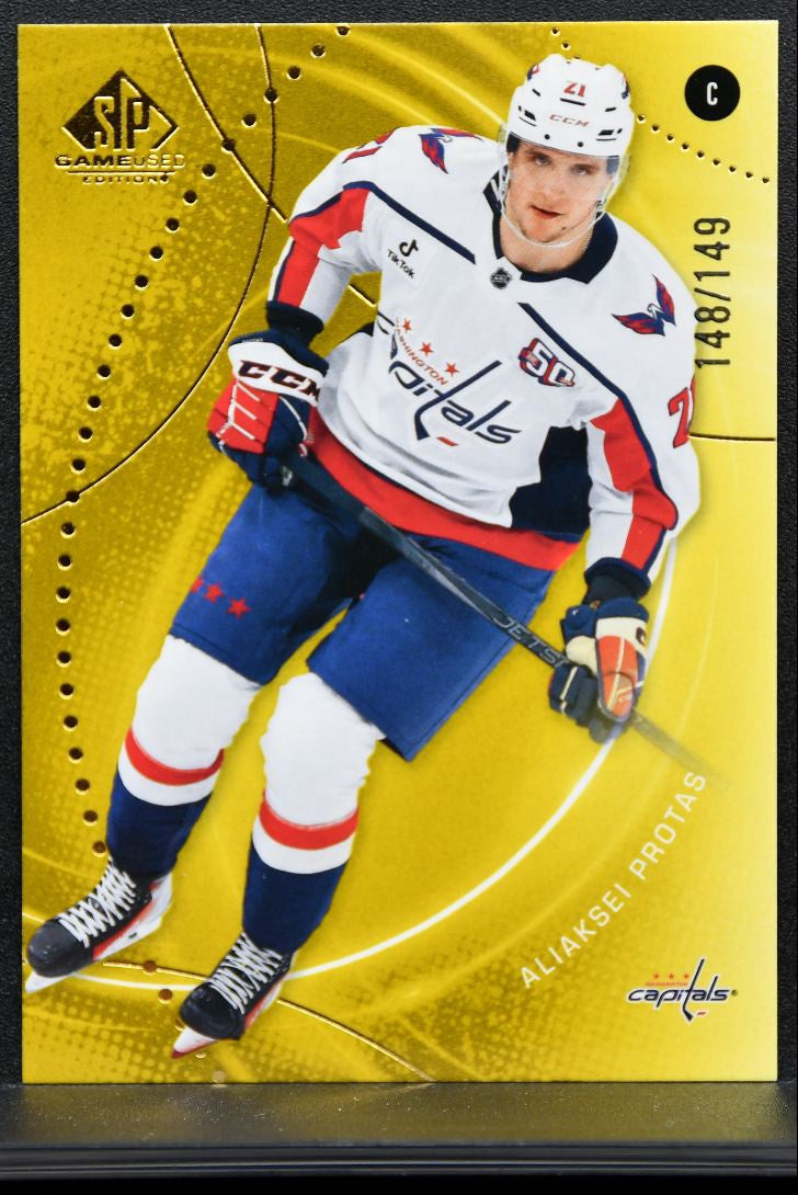 2025-26 SP Game Used Gold Aliaksei Protas 106 Washington Capitals 148/149 9553