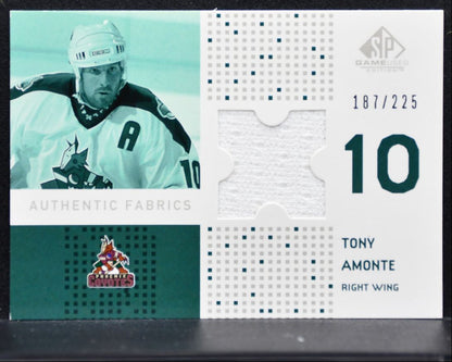 2002-03 SP Game Used Authentic Fabrics Amonte 187/225 Jersey 3933
