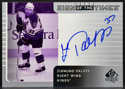 2001-02 SP Authentic Sign of the Times Zigmund Palffy ZP Kings Auto 7231
