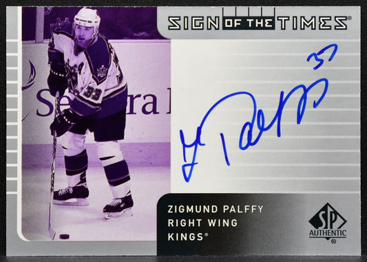 2001-02 SP Authentic Sign of the Times Zigmund Palffy ZP Kings Auto 7231