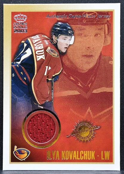 2003-04 Pacific Crown Royale Jersey Ilya Kovalchuk Thrashers 423/762 Jersey 5055