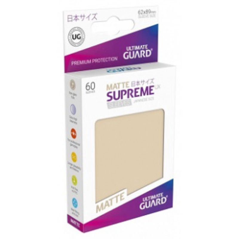 Ultimate Guard Sleeves Supreme Ux Small Matte Sand 60Ct