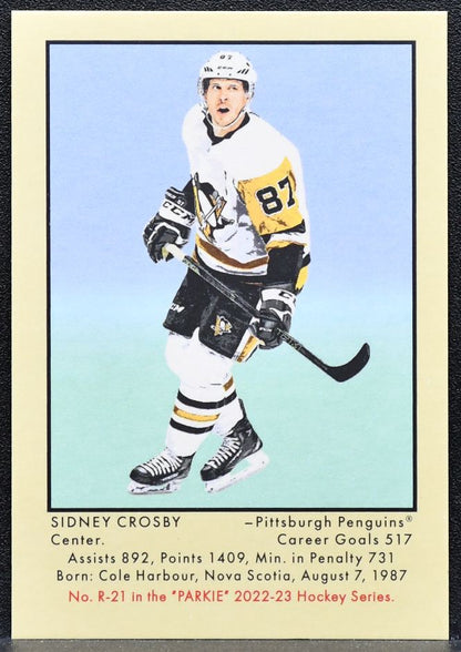 2022-23 UD Parkhurst Champions '51 Retro Sidney Crosby R-21 Penguins 5678