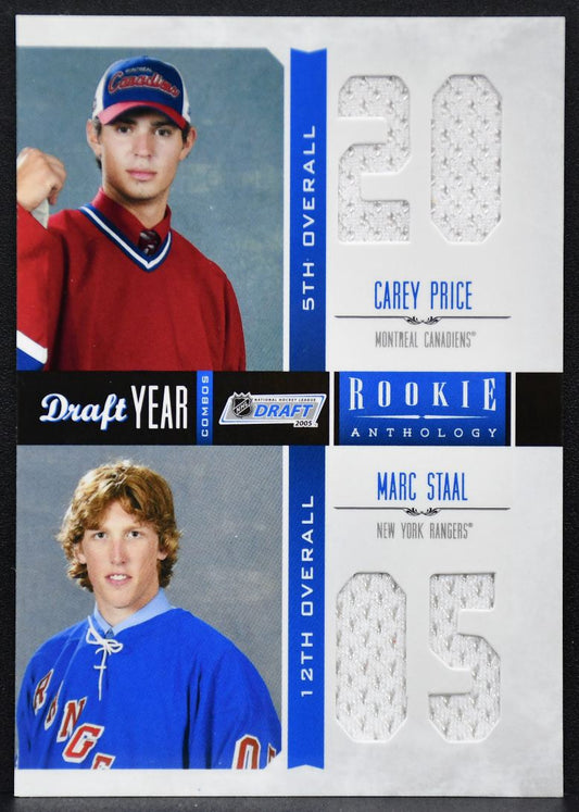 12-13 Panini RC Anthology Draft Year Combos Price / Staal Canadiens RC Jersey 4244