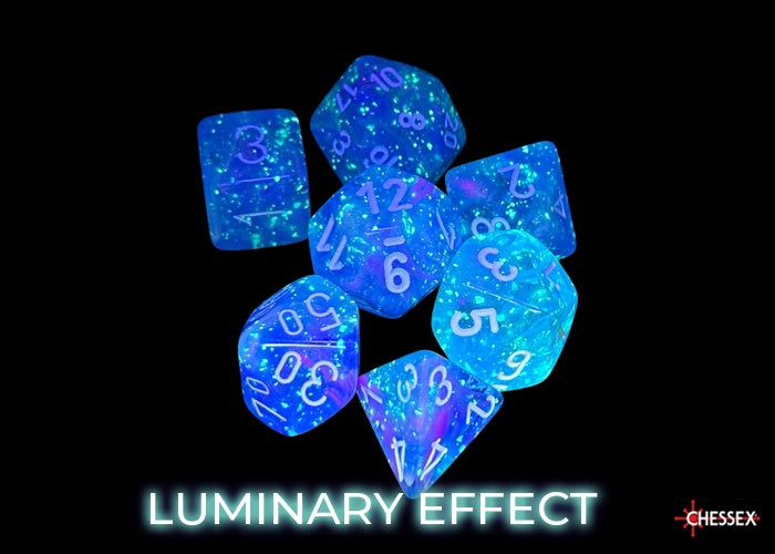 Nebula 7-die Set Aura/white Luminary